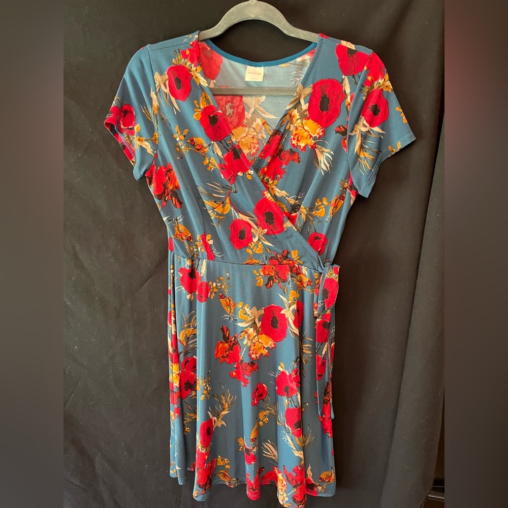 Floral Kaileigh Faux Wrap Dress